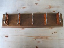 Vintage Necktie Wall Rack - Wood and Metal Midcentury Style