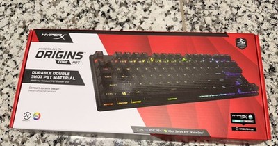 HyperX Alloy Origins Core TKL RGB Mechanical Keyboard PBT Aqua Switch PC PS5 Xbo