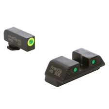 AMERIGLO Green LumiGreen Outline Front/Green Black Outline Rear Night Sight Set