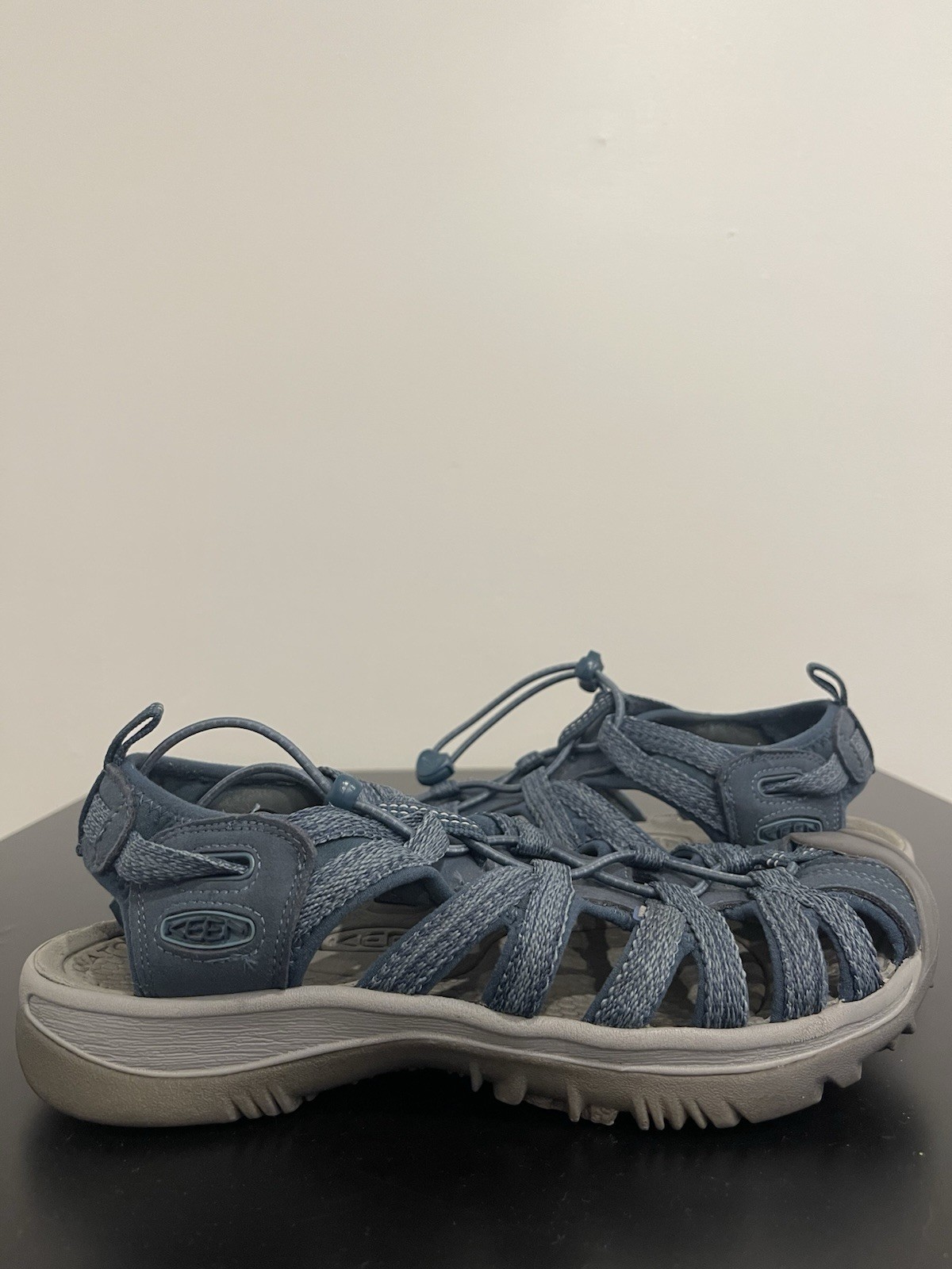 Keen Whisper Sandali Donna 8 5 Grigio Blu Impermeabili Outdoor Escursionismo Regolabile