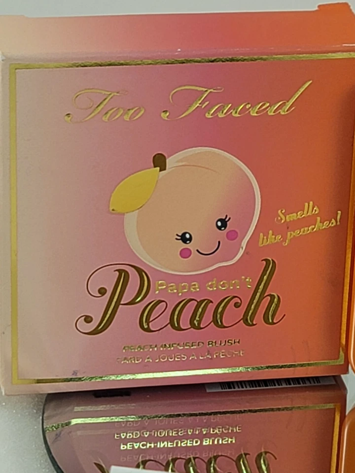 Too Faced PAPA DON'T PEACH Peach Infused Blush 0.32 oz Full Size New In Box RARE - Image 4 of 4