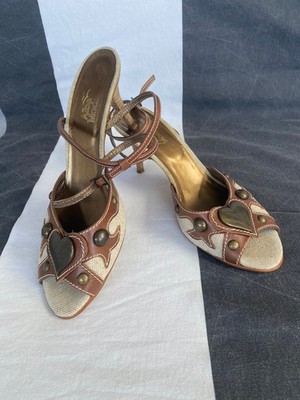 Alba Moda Trachten-Sandaletten   Gr. 40   Echtleder & Canvas neuwertig