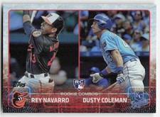 2015 Topps Update #US298 Rey Navarro / Dusty Coleman Rainbow Foil