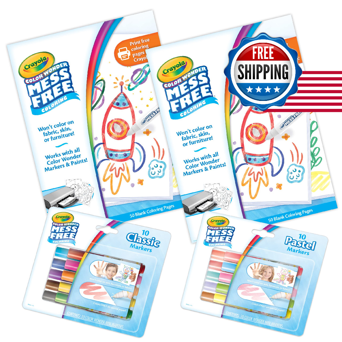 Crayola Color Wonder Mess Free Coloring Kit 100 Pages 20 Mar