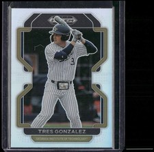 2022 Panini Prizm Draft Picks #PDP140 Tres Gonzalez Base Autographs Silver