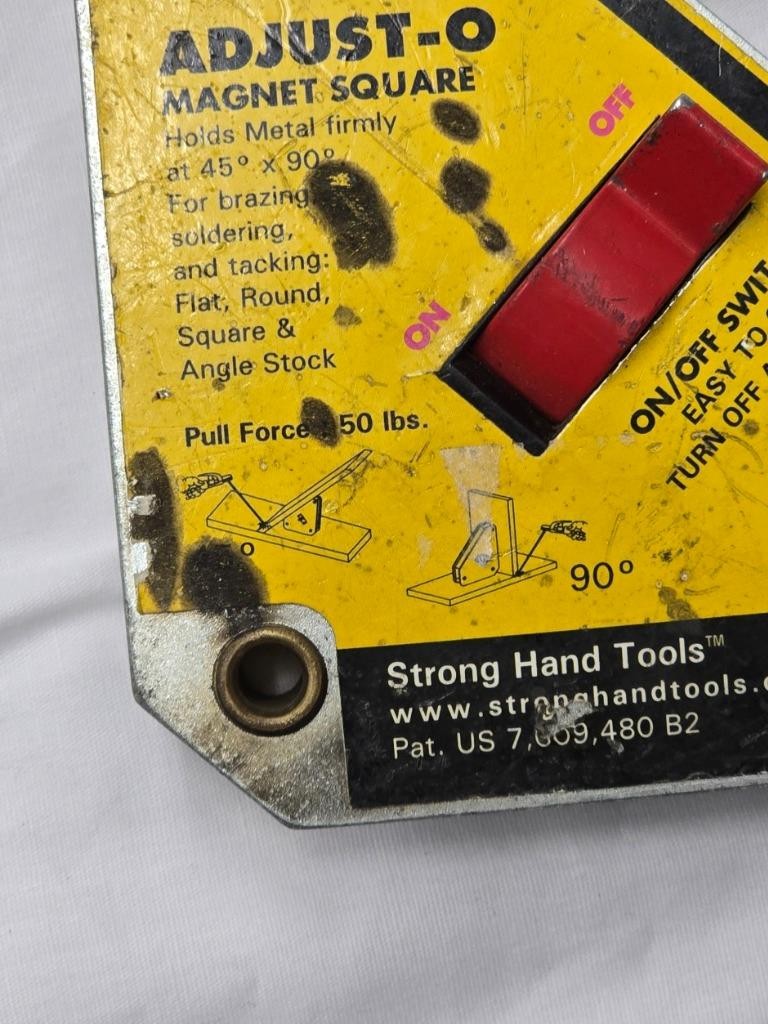 Strong Hand Tools 4-3/8" Adjust-o Magnet Square (MSA45)