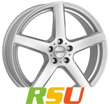 4x Dezent TY silver 6x16" ET35 LK5 100 ML 57.1 Alufelgen 16 Zoll