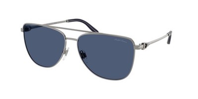 RALPH LAUREN RL7096 900280 Shiny Gunmetal Dark Blue 59 mm Women's Sunglasses