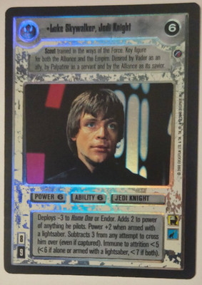 SWCCG / Star Wars CCG - Luke Skywalker, Jedi Knight Foil -NM-Mint BB Limited