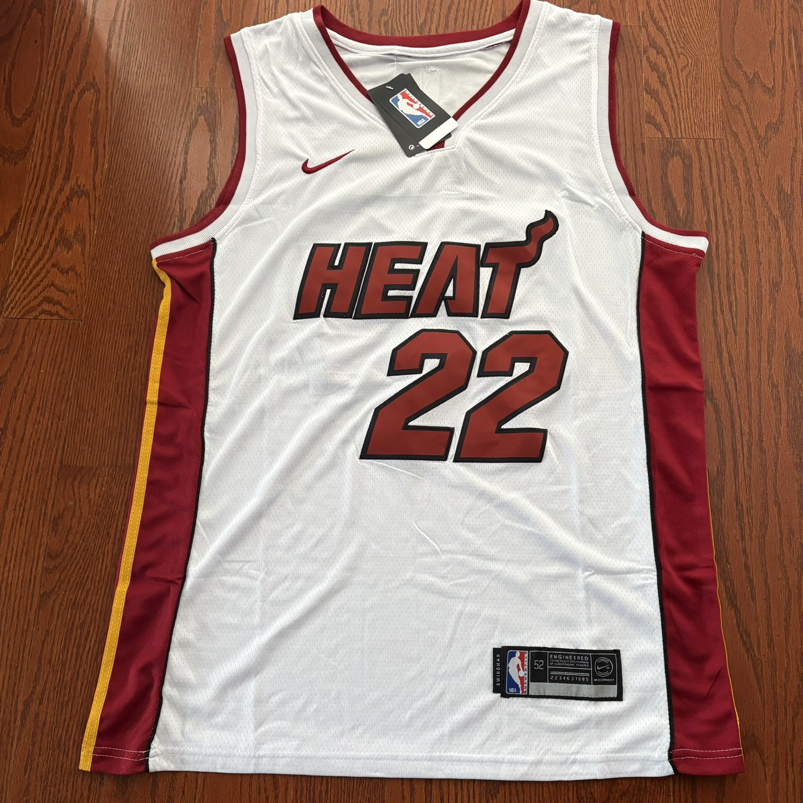 Miami Heat Jimmy Butler Nike White 2023/24 Authentic Jersey Association Edition