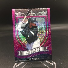Luis Robert 2021 Panini Chronicles Crusade Purple Mojo 21 #/99 Chicago White Sox