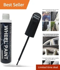 Quick Dry Gloss Black Rim & Wheel Touch Up Paint Pen - 12ml, Full Coverage