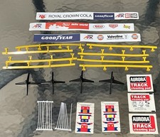 Vintage TYCO Slot Car Track Accessory LOT 18 Yellow Guardrails 1 2 Risers