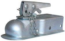 1pc Husky Towing Straight Trailer Coupler - 2-1/2" Mount - 1-7/8" Ball - 20
