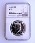 1968 S 50C Kennedy Silver Half Dollar NGC PF68 Proof