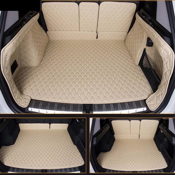 Carstyler® Exklusive Kofferraummatte FüR 5Er G31 Leder Beige-image