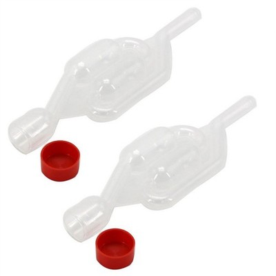 2PCS Transparent One-way Plastic Beer Making Tool Equipment Airlock Accessories