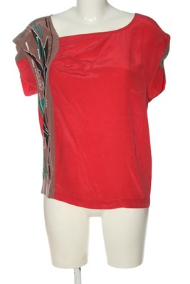 3 SUISSES Schlupf-Bluse Damen Bluse Gr. DE 38 hellrot-beige Casual-Look