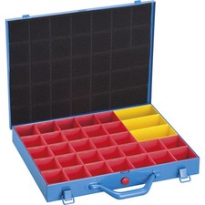 Valigetta portaminuteria in metallo Fervi 0423/1 con vaschette removibili 334x24