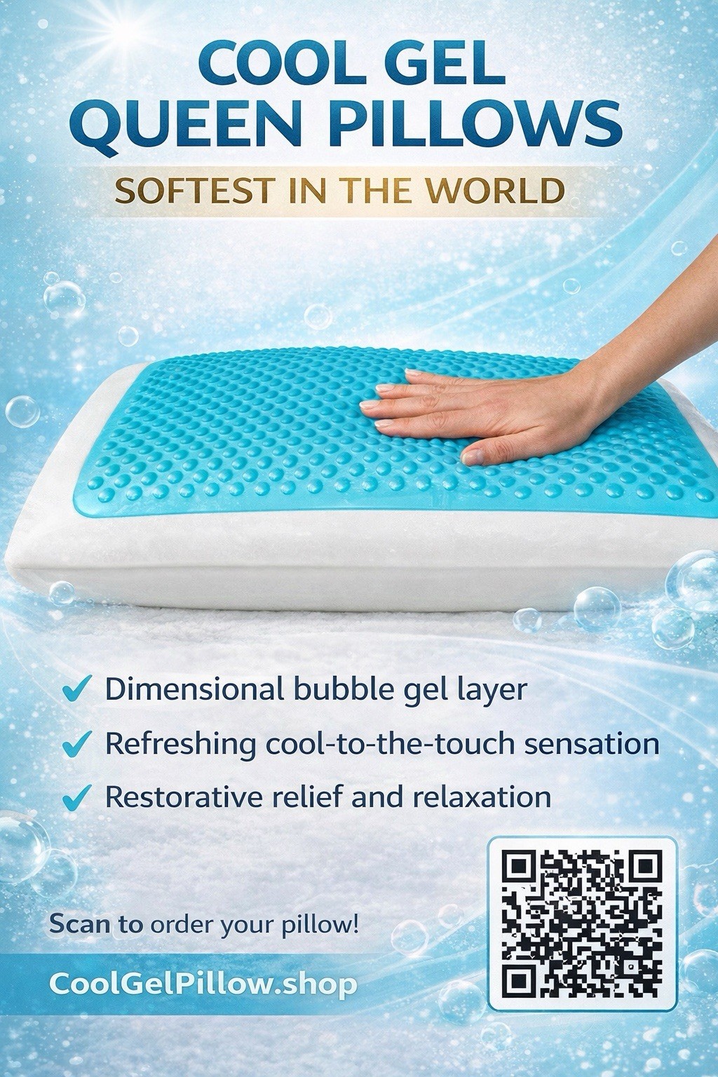 Softest Pillows In The World  Gel Memory Foam