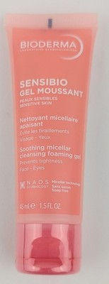 Bioderma Soothing Micellar Cleansing Foaming Gel 1.5fl.oz./45ml Travel Size