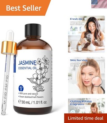 Aromatic 1 Fl Oz Jasmine Essential Oil - All-Natural Skin & Hair Care Solution