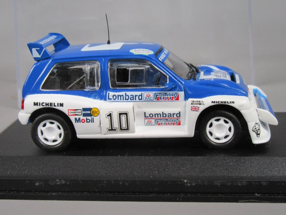 D789 IXO MG Metro 6R4 #10 Rac Rallye Lombard 1985 UK Pond Arthur 1:43 + Scatola - Immagine 4 di 4