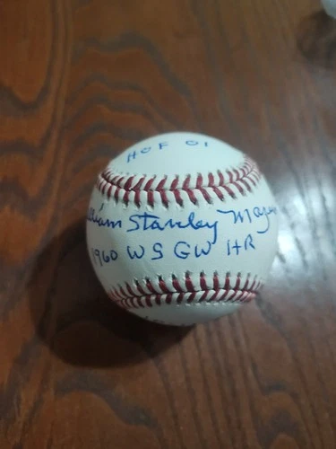 Bill Mazeroski Full Name Autographed Rawlings Baseball JSA