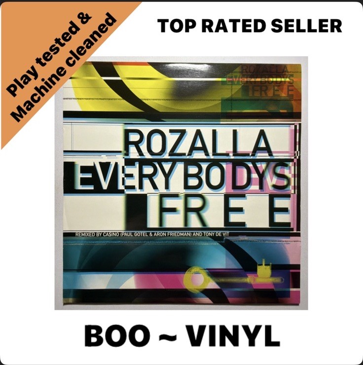 Rozalla – Everybody's Free (Remix) UK 12"" Single - Pulse-8 - 1996 - EX / EX