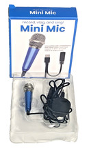 Mini Blue Mic Vlog/ Record/ Sing/ Comp W/Smartphone USB-C Port 3.5mm New In Box