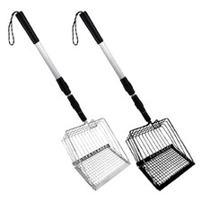Metal Cat Litter Scoop Sifting Cat Litter Box Scooper Shovel Long Handle Manner