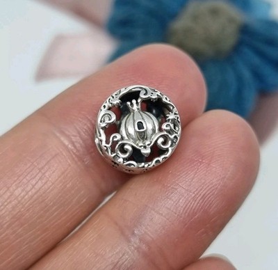Genuine Pandora Disney Cinderella Midnight Pumpkin Charm 💕 S925