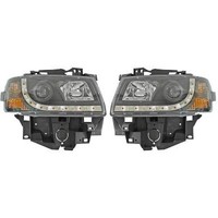 Scheinwerfer Passend FüR Set VW T4 Baujahr 1996-2003 Klarglas/Schwarz