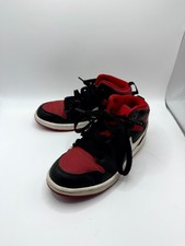 Nike Air Jordan 1 Mid 640734-020 Kids 12 Sneaker Black Gym Red Basketball Shoes
