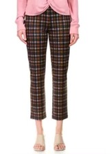 Sanctuary Womens Carnaby Kick Crop Pants Size M Checkered Pull On Stretch 27" In