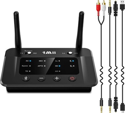Bluetooth Transmitter Empfänger 5.3 aptX HD Low Latency Audioadapter für TV