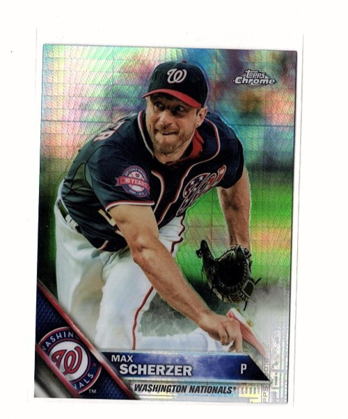 Max Scherzer 2016 Topps Chrome Prism Refractors #16  Washington Nationals