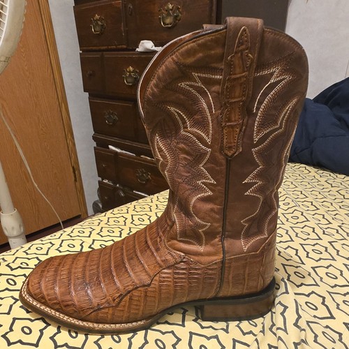 Dan Post Men's Cowboy Boots Genuine Caimen US 11 D !ONLY WORN 1 TIME!