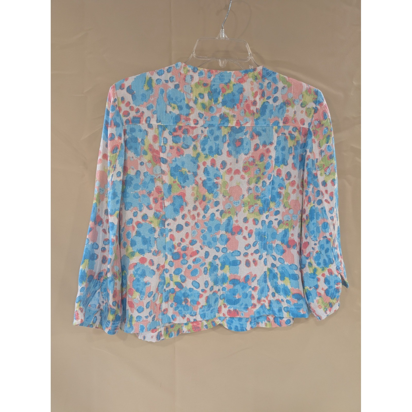 Ruby Rd. Petite Floral Button Front Jacket Career… - image 4