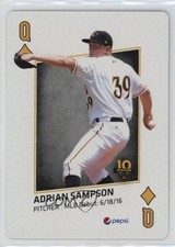 2019 Bradenton Marauders In the Majors Playing Cards Adrian Sampson #QD 8d2