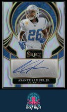 2025 Panini Select #SIP-ASJ Asante Samuel Jr. Select Signatures Prizm