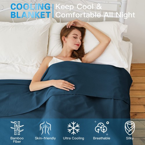 AmyHomie Cooling Blankets, 100% Rayon Derived from Bamboo, Cool Summer Blanke... - Picture 4 of 9