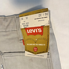 VTG Levi s 517 Bell Bottom Jeans NWT 70's/80's 36x32 Talon 42 USA Beige Cotton