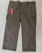 NWT Dickies Men's Regular Straight FLex Twill Cargo Pants Tan 48 49x 30 WP595MR1