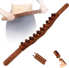 Wood Therapy Guasha Wood Stick Massage Tools, Lymphatic Drainage Massage Stick, 