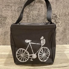 Thirty One Square little caddy carryall tote gray bicycle Thirty One Cube Tote