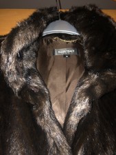 Ellen Tracy Brown Faux Fur Coat
