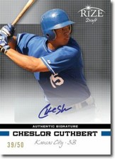 CHESLOR CUTHBERT 2012 Rize Rookie Autograph BLACK Auto RC #/50