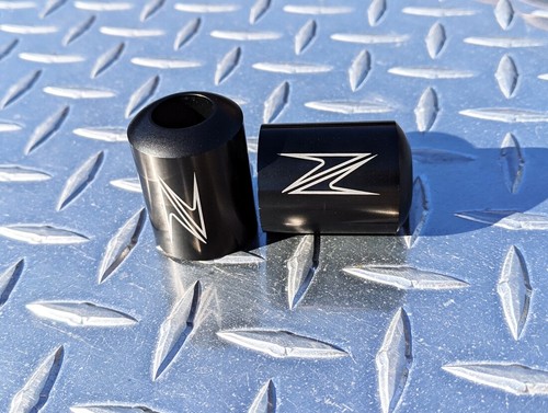 Z Logo Bar Ends Sliders - Z250 Z300 Z400 Z650 Z750 Z800 Z900 Z1000 ZH2 Kawasaki - Picture 2 of 3