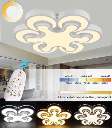 best seller Lámpara de techo LED Lámparas de techo Color de luz ajustable regulable A F1 - Imagen 5 de 45